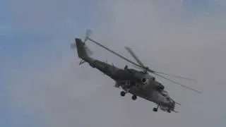 Mi-24 Attack Helicopter Display