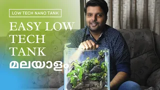 How to make a Low Tech Nano Aquarium or Low tech planted aquarium  Malayalam I