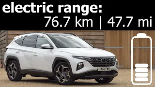 Hyundai Tucson PHEV: city electric range real-life test mpkWh kWh/100 km Plug-In Hybrid : [1001cars]