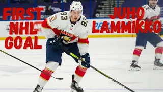 Juho Lammikko #83 (Florida Panthers) first NHL goal Feb 17, 2021