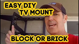 How to Mount TV to Block or Brick 2021