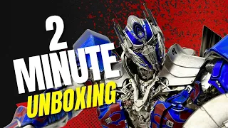 Optimus Prime The Last Knight by ThreeZero DLX - 2 Minute Unboxing - Diecast Figure