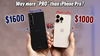 NEW Xperia 1 IV vs iPhone 13 Pro - Is it REALLY Worth $1600?