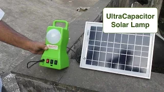 Solar Ultra Capacitor Lamp + Mobile Charger