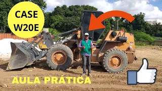 Aprendendo Operar Pa Carregadeira CASE W20E - Um pouco da Visão do Operador!