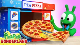 Pea Pea Tries HOT and COLD Pizza - Pea Pea Wonderland - Cartoon for kids