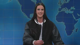 Caitlin Clark makes surprise appearance on 'Saturday Night Live'