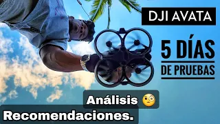 DJI AVATA- 5 DÍAS DE USO- IMPRESIONES Y RECOMENDACIONES