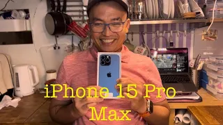 iPhone 15 Pro Max 256gb Titanium Blue Unboxing