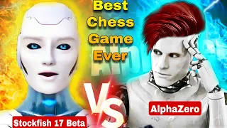 STOCKFISH 17 BETA PLAYED BEST CHESS GAME AGAINST ALPHAZERO (4500 Elo)