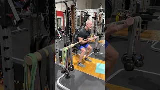 90 Degree Eccentric Isometrics is the ONLY Way to Squat!! Hanging Band Zercher Squat Example
