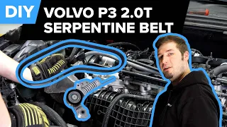 Volvo S60 Serpentine Belt Replacement DIY (2015-2021 Volvo P3 S60, S90 V60, XC40, XC60, XC90)