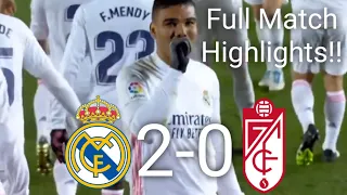 Real Madrid vs Granada 2-0 (23/12/2020) Full Match Highlights!