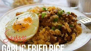 Sausage Garlic Fried Rice in 20 Minutes