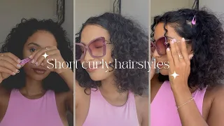 5 Easy Curly hairstyles Ideas for Short hair 3a/3b type