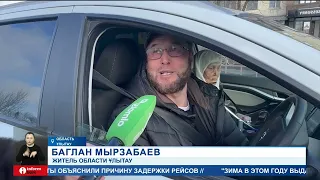 Около сотни автомобилей застряли на трассе Жезказган-Кызылорда