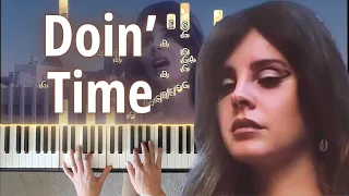 Doin' Time Lana Del Rey - Piano Tutorial (HARD)