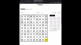 Sudoku NYT Answers Easy Medium Hard 9th April 2024