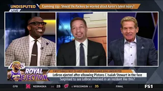 Undisputed Skip Bayless Believe Lebron intentionally Punch  Stewart Lebron is Guilty