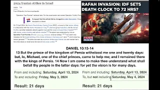 ISRAEL 72 HOUR DEATH CLOCK? MAY 3-4, 2024