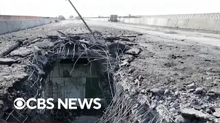 Russia says Ukraine hit bridge to Crimea, severing vital military route