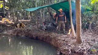 Fiz um ESTURRADOR de ONÇA no acampamento e testei, os ANIMAIS ficaram agitados 🐆