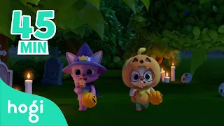 Knock Knock trick or treat! | Halloween Sing Along & Learn Colors Compilation | Pinkfong & Hogi