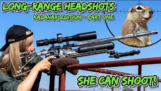 Long-Range Headshots! Part 1 | Kalahari Edition | FX Crown MK2 | FX Wildcat Compact | SHE CAN SHOOT