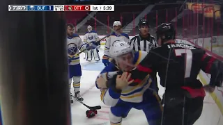 NHL Fight - Sabres @ Senators - Hayden vs Tkachuk - 18/01/2022