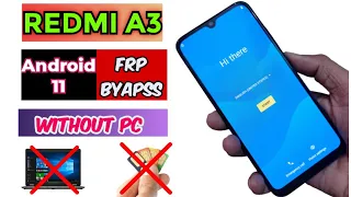 Redmi A3 FRP Bypass without PC | Android 11 New Method| 100% Working Trick #redmi #a3 #frpbypass