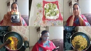 BORING LUNCH😥😥||CURD RICE||EGG BHURJI||GOOD VIBES ACTIVATED CHARCOAL FACE MASK REVIEW