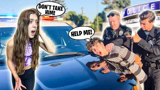 Getting arrested in front of my GIRLFRIEND to see her reaction *SHE CRIED* 🚔😭|Nick Bencivengo