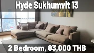 Hyde Sukhumvit 13 2 bedroom condo 112 sqm 83,000 THB