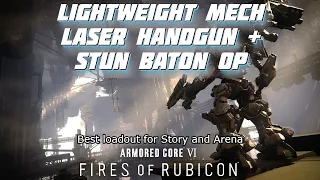 AC6 | Best Lightweight Mech Build Laser Handgun + Stun Baton