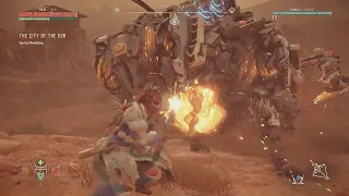 When you almost beat a machine in horizon zero dawn