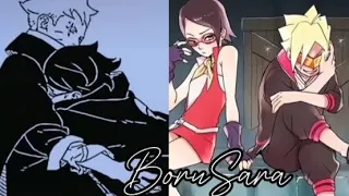 Animetiktok✨ boruto and sarada💛🖤💫