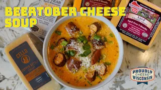 The Best Homemade Cheese Soup | Wisconsin Cheese Beertober Soup | Beer Cheddar Soup