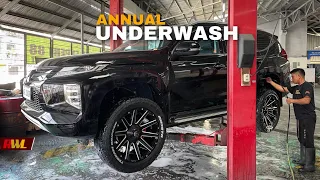 Annual underwash for the Montero Sport