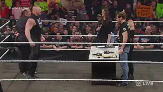 Dean Ambrose Roman Reigns Brock Lesnar Fastlane Contract Signing