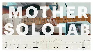 Pink Floyd Mother Solo Cover / Guitar Tab