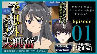 【同時視聴/青春ブタ野郎はバニーガール先輩の夢を見ない】第1話 -感想編有- 完全初見リアクションBunny Girl Senpai Episode1 Anime Reaction