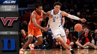 Virginia Tech vs. Duke Condensed Game | ACC Men’s Basketball (2021-22)