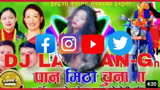 Paan Mitho Chuna Ma  पान मिठो चुनामा REMIX  BY(DJ LAXMAN-G )Indira ,Ghamesh Hari & Sita