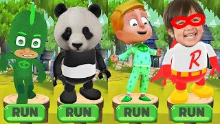 Tag with Ryan - Red Titan vs Combo Panda vs Pj Masks Gekko run Gameplay