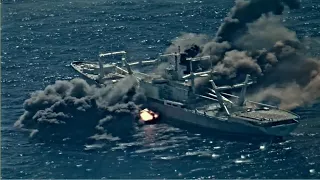 Ex-Navy Ship Hit & Sunk By Missiles - RIMPAC 2020 SINKEX