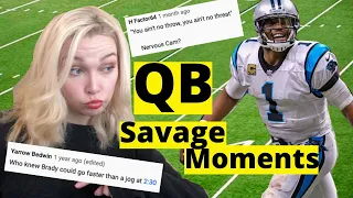 New Zealand Girl Reacts to Quarter Back Savage MomentS!!!!