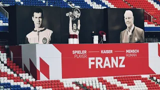 30.000 Fans ehren "Kaiser" Franz Beckenbauer bei bewegender Gedenkfeier in der Allianz Arena