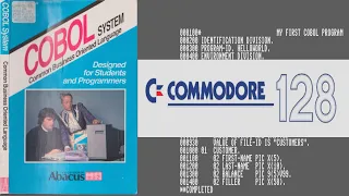 Let's learn COBOL on the Commodore 128