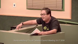 City of Calexico Council Meeting 10 17 2018