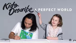 Kids Describe A Perfect World to Koji the Illustrator | Kids Describe | HiHo Kids